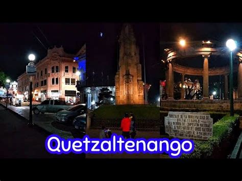 Parque Central Centroamérica De Xela Quetzaltenango GT De Noche