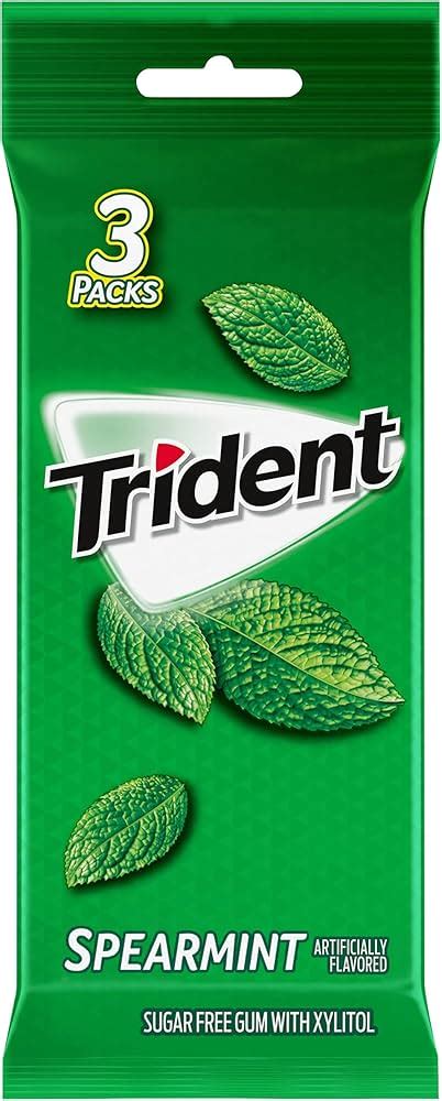 Trident Spearmint Sugar Free Gum 12 Packs Of 14 Pieces