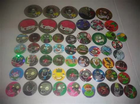 Lote Tazos Plantas Vs Zombies Sabritas Original 57 Piezas