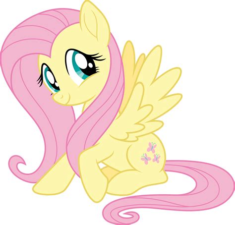 Mlp Fim New Fluttershy Happy Vector By Luckreza8 On Deviantart