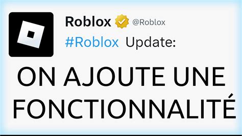 Roblox ajoute encore des nouvelles mises à jours YouTube