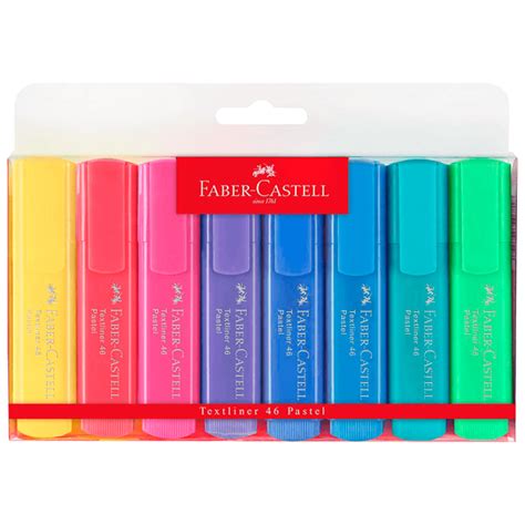 Resaltador Faber 8 Colores Pasteles Comsucre Online