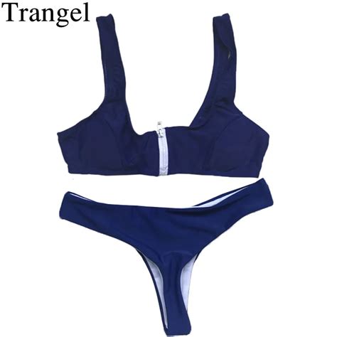 Trangel Bikini Sexy Brazilian Swimsuit Push Up Swimwear Women Thong