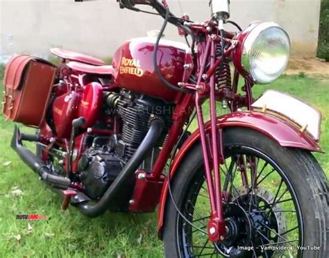 Royal Enfield Bullet 350 modified into a classic inspired from World War era