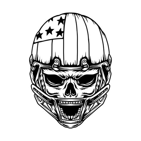 American skull football 12951006 Vector Art at Vecteezy