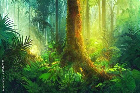 Jungle Forest Background Woods Tropical Tree Amazon Rainforest