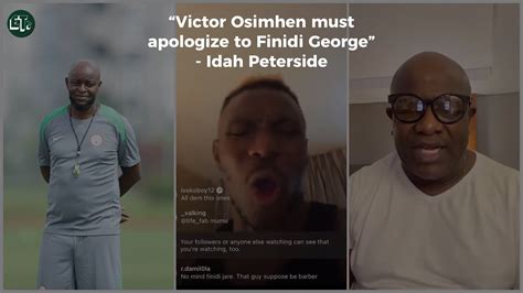 Idah Peterside Demands An Apology From Victor Osimhen Over His Comments