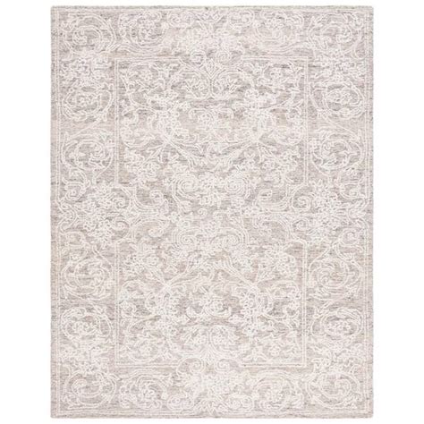 SAFAVIEH Abstract Ivory Brown 8 Ft X 10 Ft Floral Medallion Area Rug