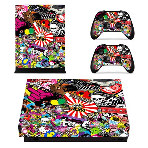 Graffiti Booming Skin Sticker Decal For Microsoft Xbox One X Console