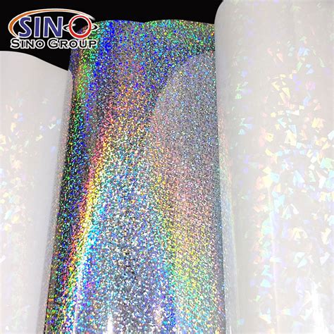 Holographic Sparkle Dots Crack Eco Solvent Printing Self Adhesive Vinyl