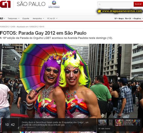 Diário da Dindry G Parada Gay LGBT Esquadrão das Drags é destaque de capa no site