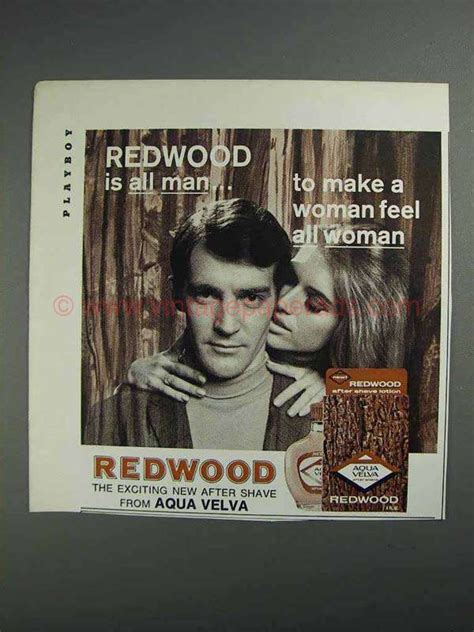 1968 Aqua Velva Redwood After Shave Ad All Man CU1067