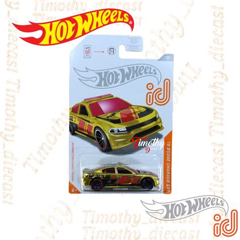 HOT WHEELS 風火輪 ID 15 道奇充電器 SRT 金色 TIMOTHY 壓鑄 蝦皮購物