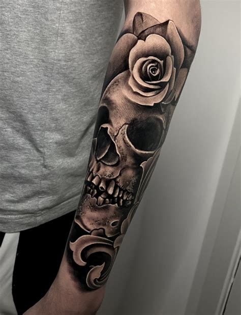 Aggregate More Than 70 Tattoos Of Roses And Skulls Best Vn