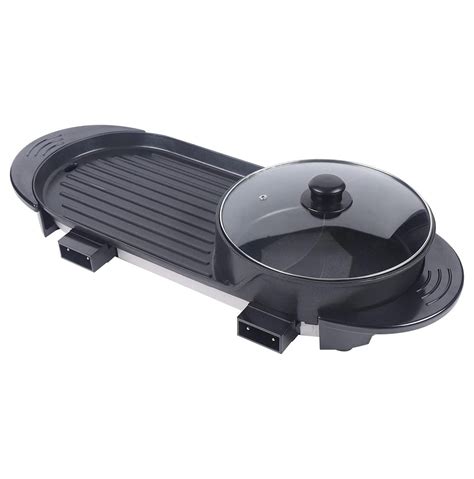 Hot Pot With Grill W Korean Bbq Grill Indoor Hotpot Pot Electric Combo Shabu Shabu Pot