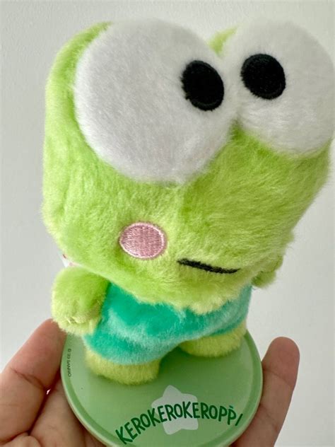 Authentic Japan Sanrio Keroppi Magnetic Base Stand Plush Toy Hobbies