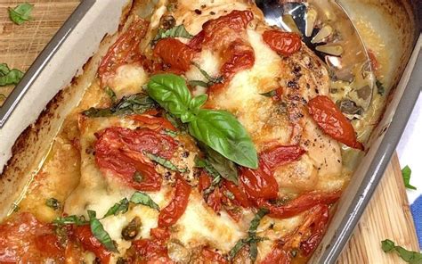 Baked Chicken Caprese Melt Recipe Baked Chicken Baked Chicken