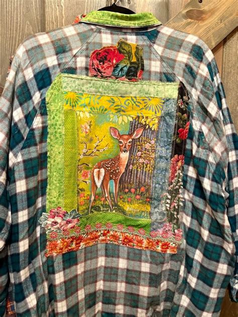 by Becky Woodruff on Wildfield VINTAGE | Unique flannel, Upcycle ...
