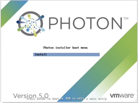 Installing The Iso Image For Photon Os