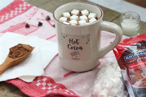 Hot Chocolate Gift Box Hot Cocoa Gift Set With Hot Cocoa Scented Candle And Edible Marshmallows