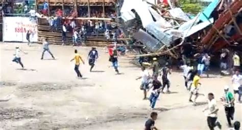 Video Grada En Una Plaza De Toros En Colombia Colapsó Hay Cuatro Muertos