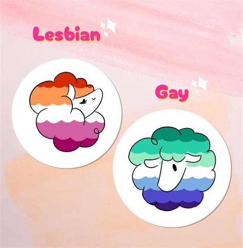 LGBTQA Stickers Rainbow Lesbian Gay Queer Bisexual Pansexual Asexual Aromantic Enby Trans Sheep