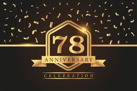 Premium Vector Year Anniversary Celebration Vector Golden Elements