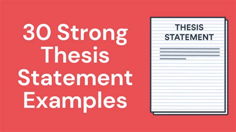 30 Strong Thesis Statement Examples For Your Research Paper Acknowledgement World