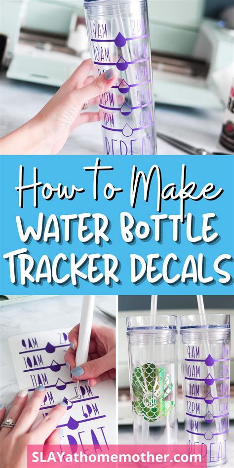 Diy Water Bottle Tracker Decals A Cricut Tutorial Water Bottle Tracker Diy Water Bottle Diy