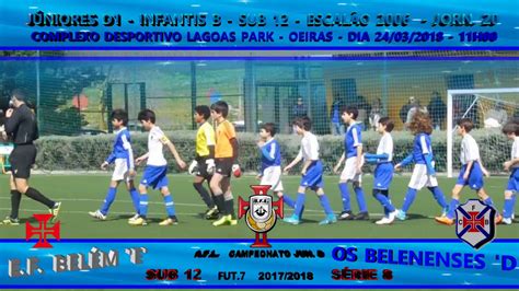 EF BELÉM E VS BELENENSES D JORNADA 20 SERIE 8 FUT 7 JUNIORES D1 SUB