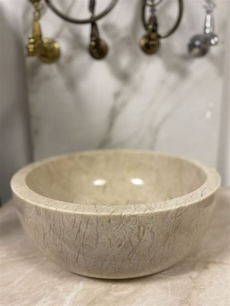 Раковина мраморная КР-38 беж, цена в Одинцово от компании Hamam-Kurna