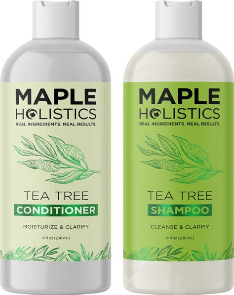 Tea Tree Shampoo And Conditioner Set Sulfate Free Shampoo And Conditioner For Dry