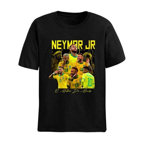 Camiseta Basica Unissex Unissex Neymar Junior Selecao Brasileira Menino