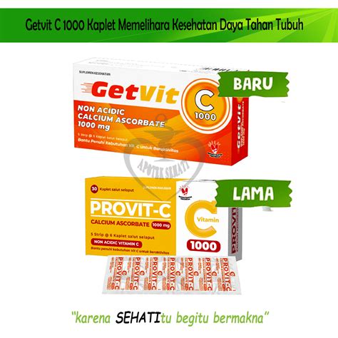 Getvit C Mg Vitamin C Suplemen Multivitamin Menjaga Daya