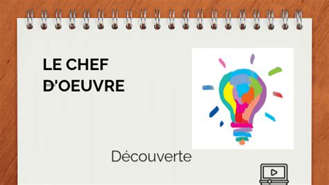 CHEF D OEUVRE Présentation élèves