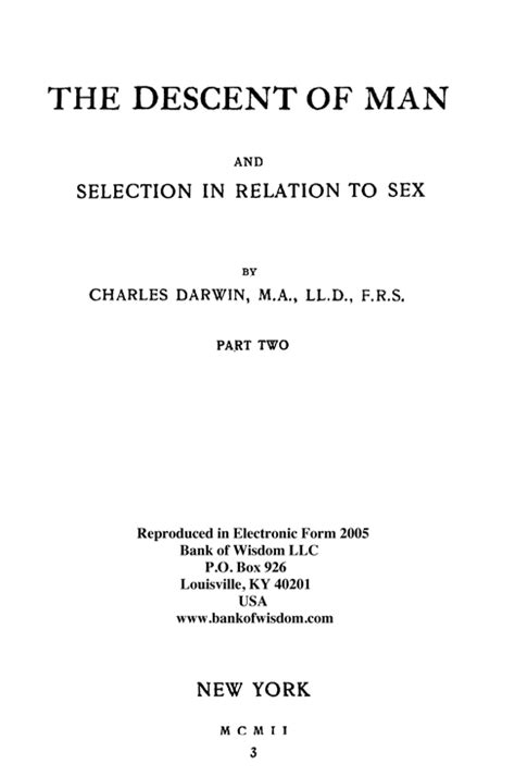 Descent Of Man And Selection In Relation To Sex Vol 2 DarDofM2 It
