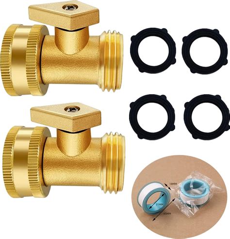 Amazon Heavy Duty Brass Hose Shut Off Valve Pack Garden Hose