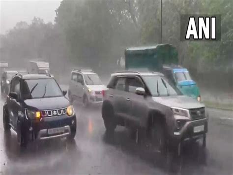 Massive Traffic Jams Waterlogging Reported Across Delhi As Rain Lashes