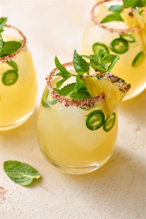 Easy Pineapple Jalapeño Pitcher Margaritas Baker by Nature Limeade