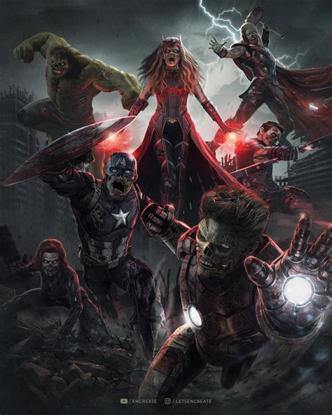 Avengers Zombies By Encreate On Deviantart