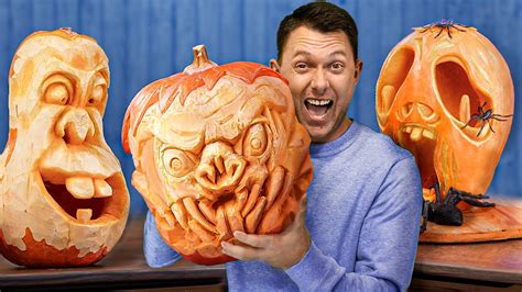 Giant Pumpkin Carving Contest Youtube