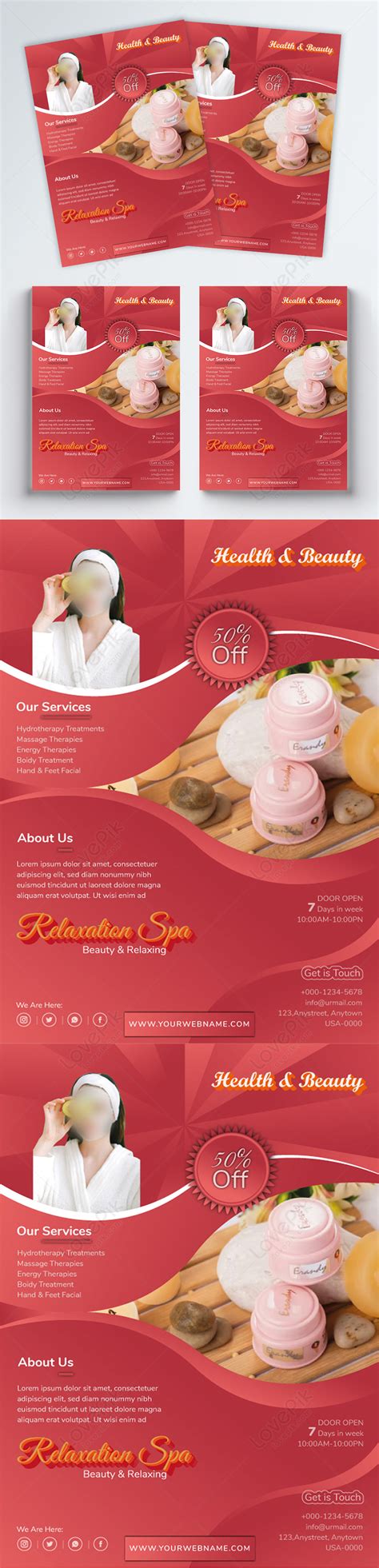 Printable flyer for beauty template image_picture free download 450093915_lovepik.com