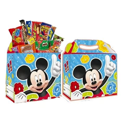 6x Cajas Sorpresa Mickey Mouse Box Papel Dulces Cumpleaños MercadoLibre