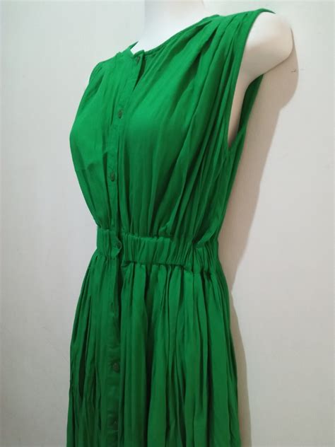 Green Dress Ongkir Gratis Jabotabek On Carousell