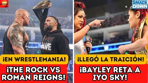 The Rock Regresa Y Reta A Roman Reigns Wwe Smackdown Resumen En