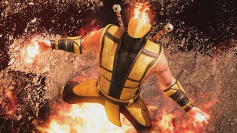 Mortal Kombat X Klassic Scorpion Costume Skin 1080p 60fps Youtube