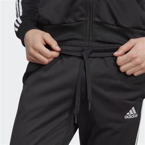 Adidas Basic 3 Streifen Tricot Trainingsanzug Schwarz Adidas