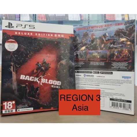 Back Blood Deluxe Edition Steel Case Region Asia Ps Ps Game