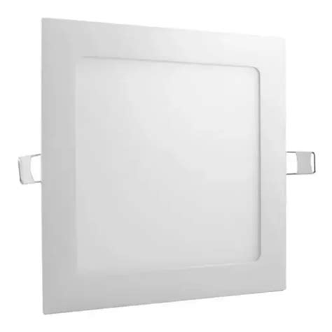 Plafon Led Slim Embutir Quadrado 6w Avant Branco Quente