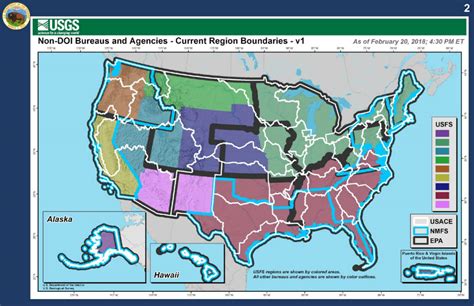 Unified Interior Regional Boundaries Us Department Of The Interior